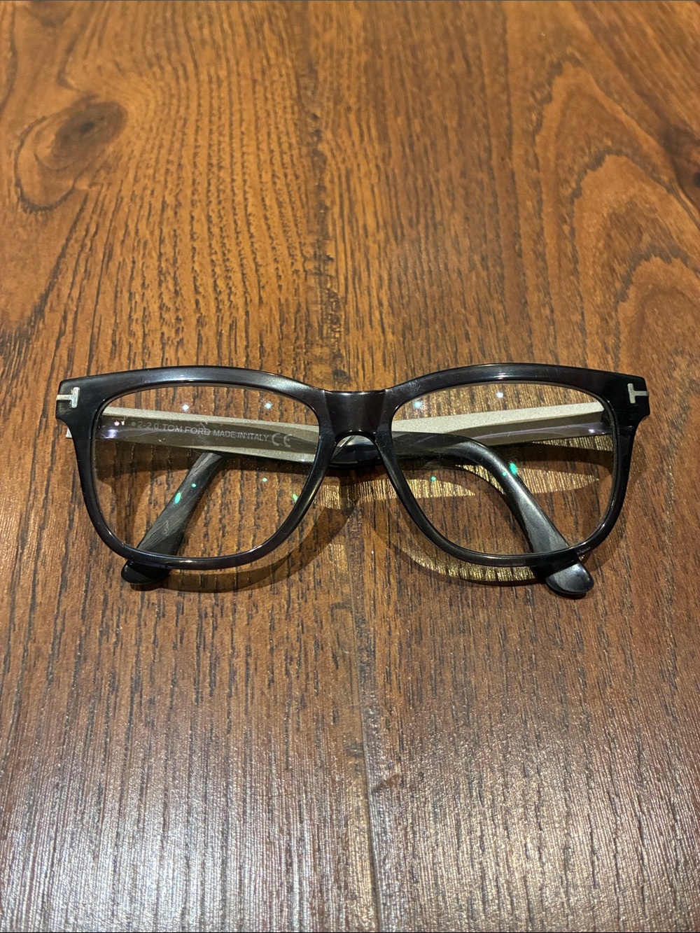 Tom Ford Black Men’s Square Optical Glasses